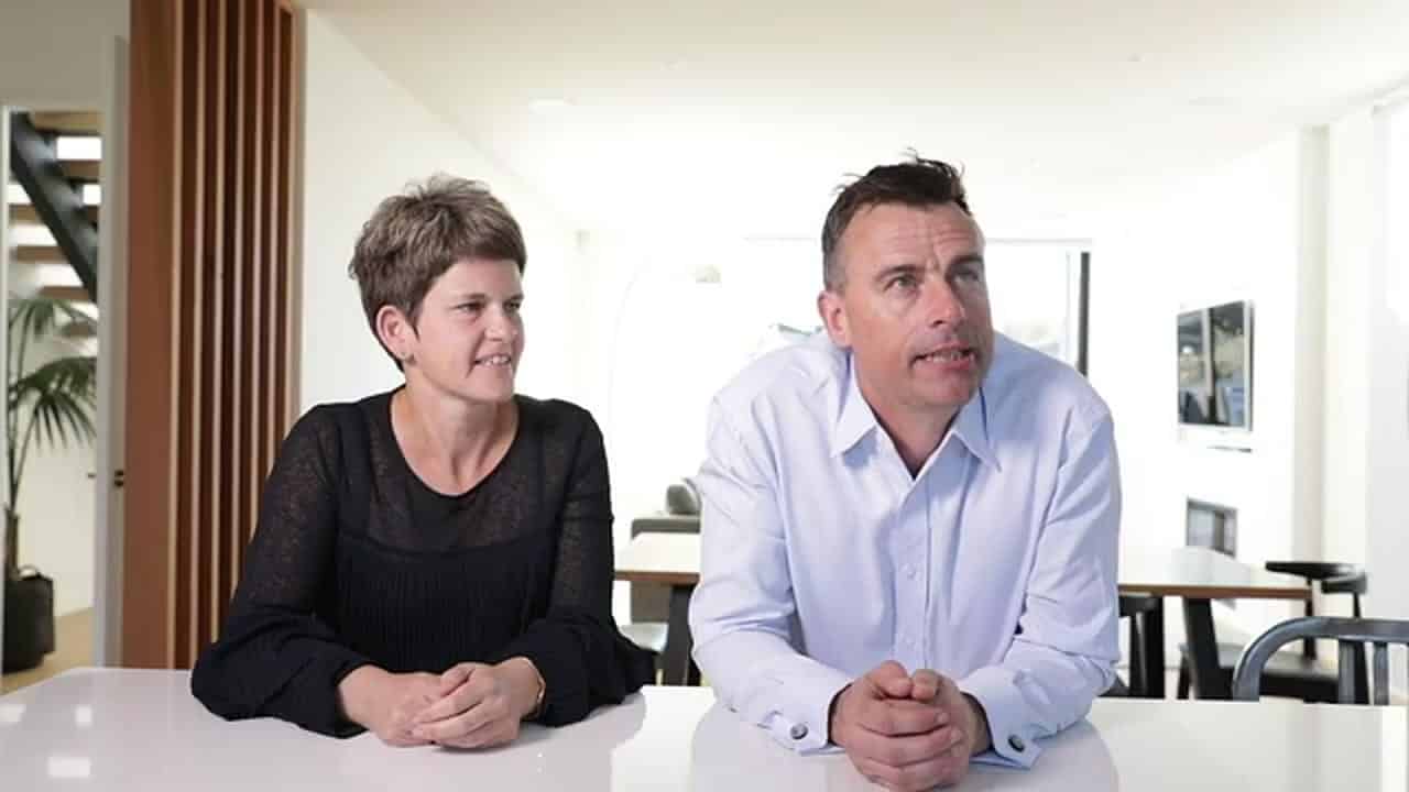 Richard and his partner in their Claremont Ave home built by Coughlan Homes